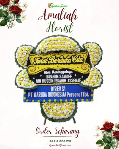 Papan Bunga Duka di Cugenang